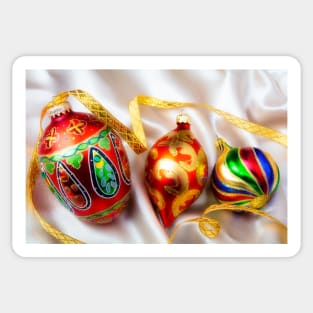 Beautiful Old World Christmas Ornaments Sticker